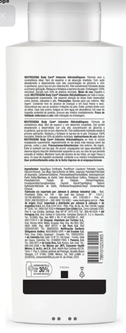 Creme hidrante corporal neutrogena 400ml - Foto 4