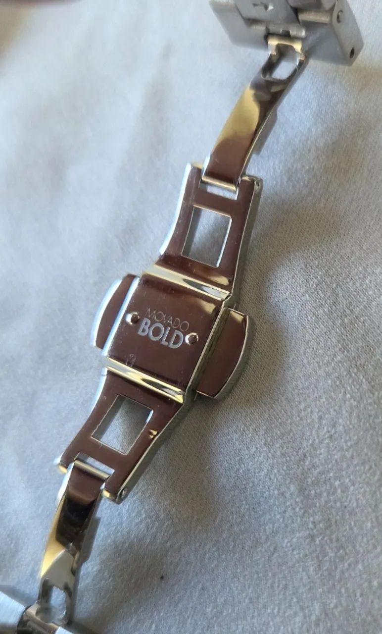 Relógio Feminino Movado Bold Prata - Foto 5