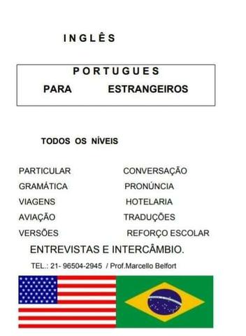 Professor de inglês e português para estrangeiros