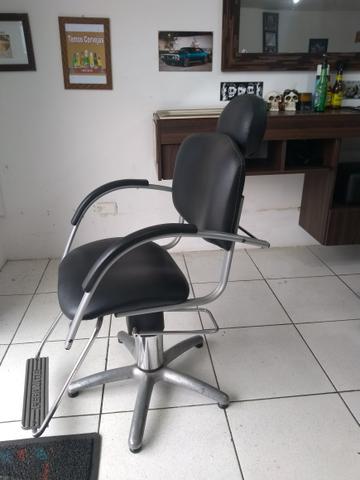 Cadeira Ferrante hidráulica para cabeleireiros/Barbeiros