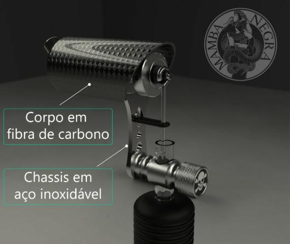 Maquina de Tatuagem Mamba Negra (Máquina NOVA!!) - Foto 3