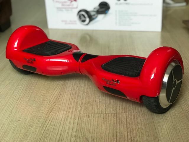 Skate elétrico Hoverboard vermelho 6,5"- bateria Lg PB-01BT (com bluetoooth)