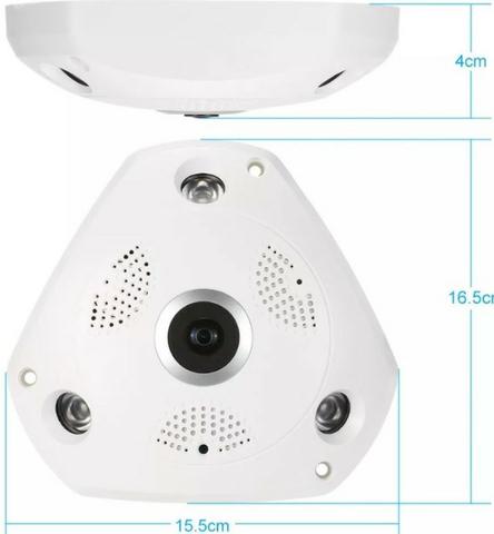 COD-AP34 Câmera Panorâmica Segurança 3d Vr Cam Hd Wifi 360º Arduino Automação Robotica - Foto 3