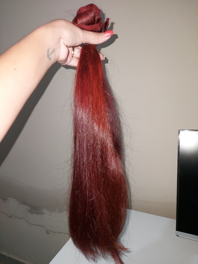 Cabelo humano vermelho  - Foto 3