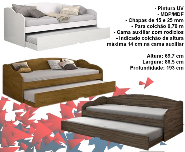 Sala quarto sofá cama
