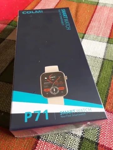 Smartwatch  colmi p71 preto lançamento 