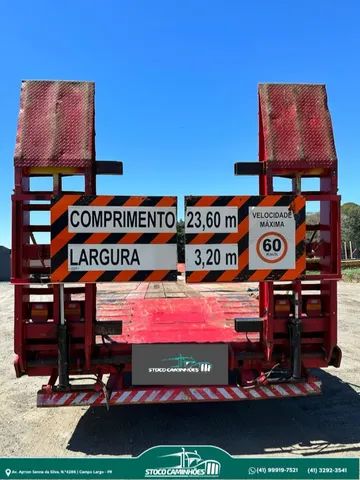 Semi Reboque  prancha NOMA ano 2013, 3 eixos, agrícola cangurú. 