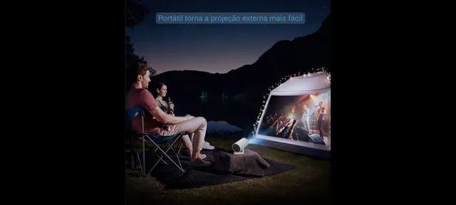 Promoçâo Projetor de Imagem HD, Netflix, YouTube, Android 11 - Foto 6