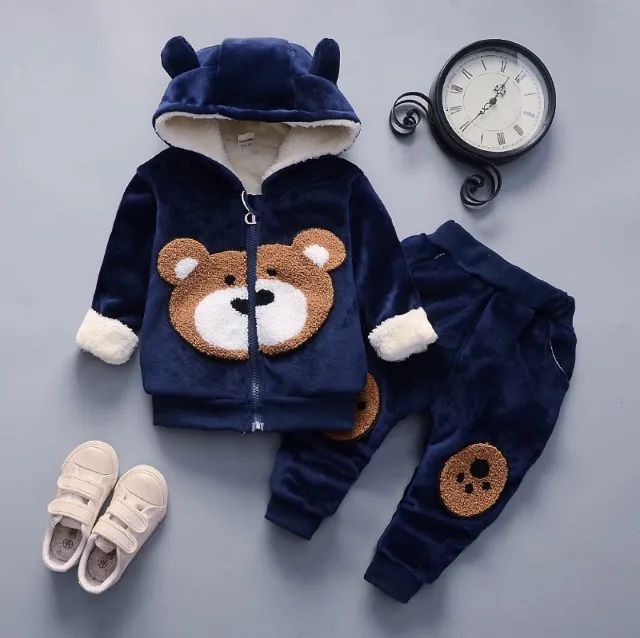 (NOVO! / 12-18 Meses) Conjunto Agasalho Plush Infantil