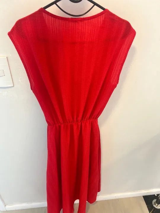 Vestido Vermelho Madama - Novo - Foto 2