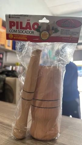 Pilão de madeira  - Foto 3