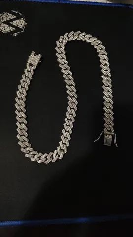 Corrente cravejada Ice Miami prata 925 - Foto 2