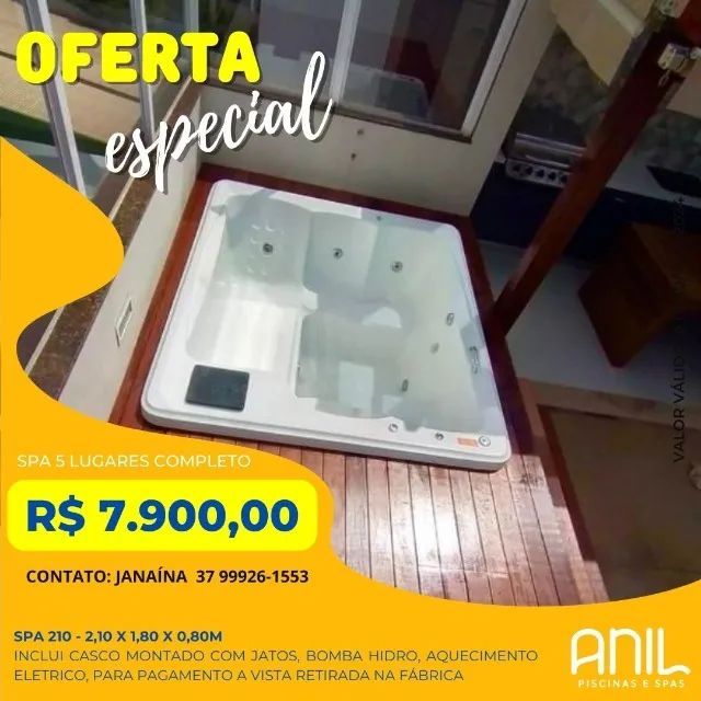 JA - Spa 5 lugares retangular 