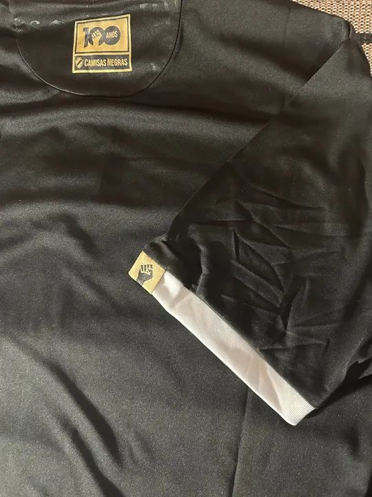 Camisa Vasco III - 100 anos camisas negras (nova com etiqueta) - Foto 2