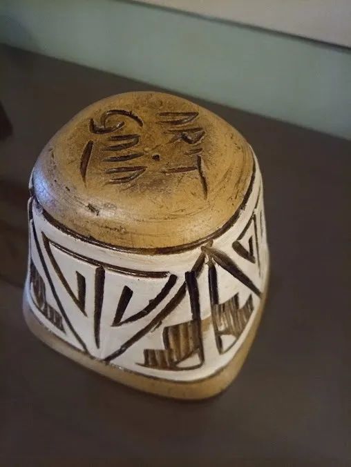 Exclusivo Vaso Artesanal Com Desenhos Indígenas P Decoração  - Foto 4