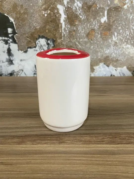 Porta Escova antigo Santini Christimans | Porcelana Chinesa | Antiguidades  - Foto 3