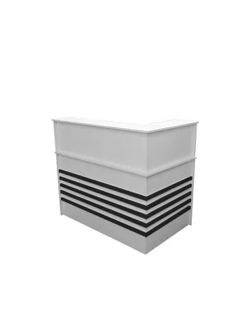 Balcão de recepção em L light ripado  - Foto 3