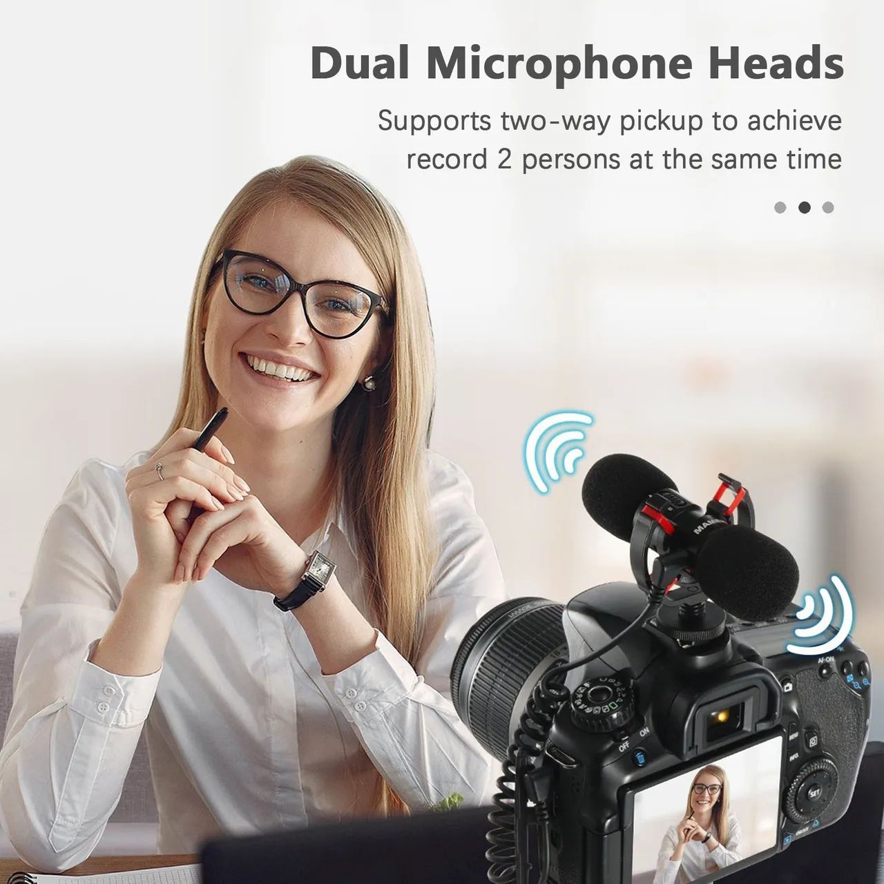 Microfone duplo Mamen MIC-08 - Foto 4
