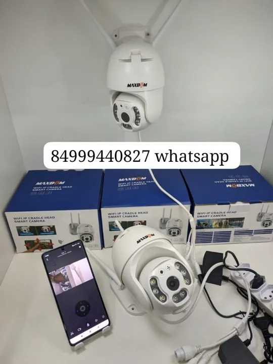 Câmera wifi externa interna alarme detector movimento