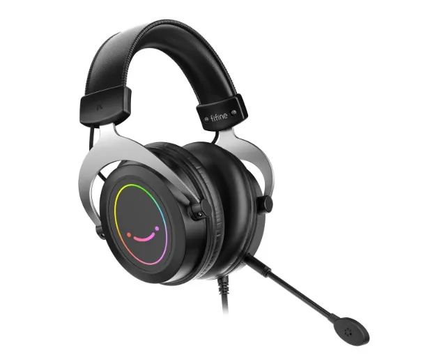 Headset Gamer Fifine H3, RGB, USB, PS4, PS5, XBOX, Preto - Foto 2
