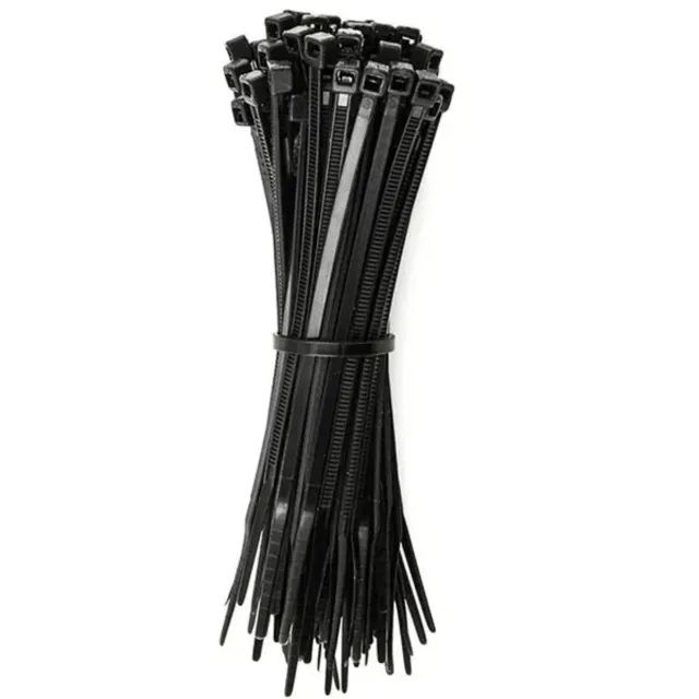 Abraçadeira Em Nylon 3.6 X 250mm Preta 100 Unidades - Foto 2
