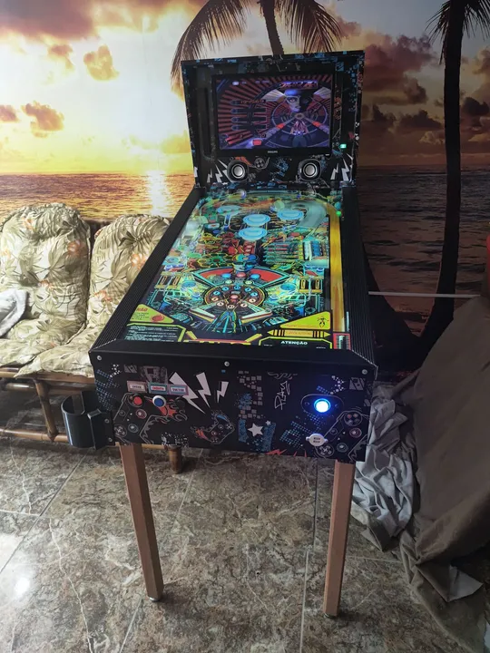 Jogo Atomic Pinball de mesa - Original Tomy Raríssimo Anos 80