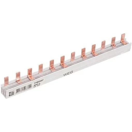 Barramento eletrico pente trifásico 80A 54 disjuntores Weg