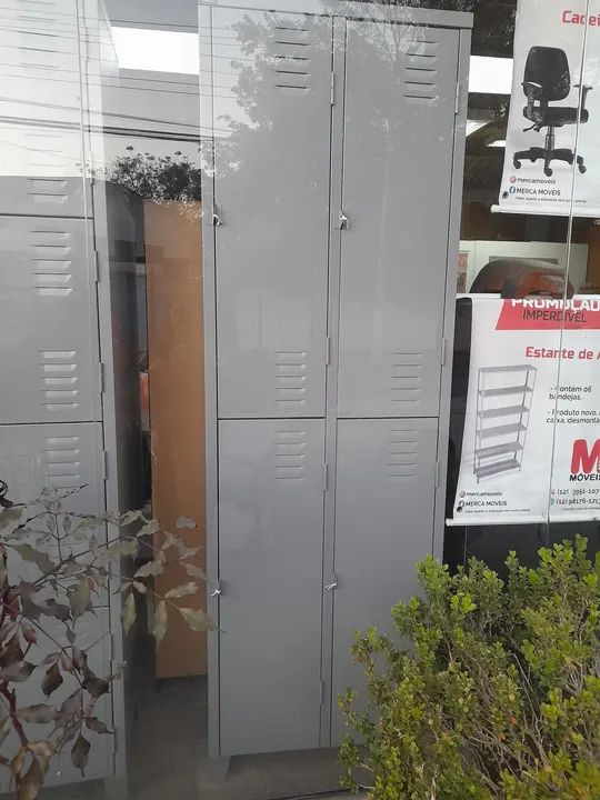 Armário para funcionários 04 portad em aço- Novo