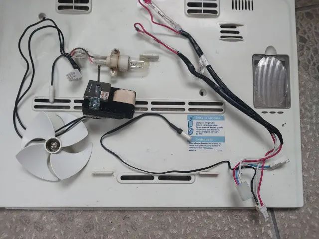 Rede Sensor Degelo Electrolux Df50 Original (usada) + Rede Sensor Ventilador 127v + Hélice - Foto 3