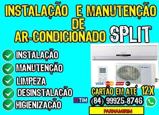 Ar-Condicionado Split - Instalação, Conserto e Limpeza em Natal/RN