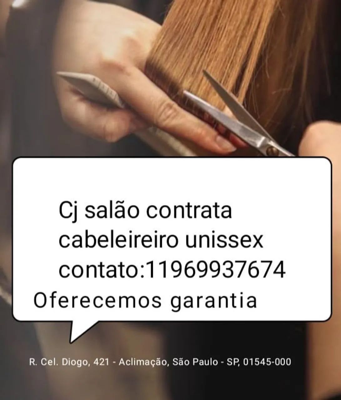 VAGAS PARA CABELEIREIROS