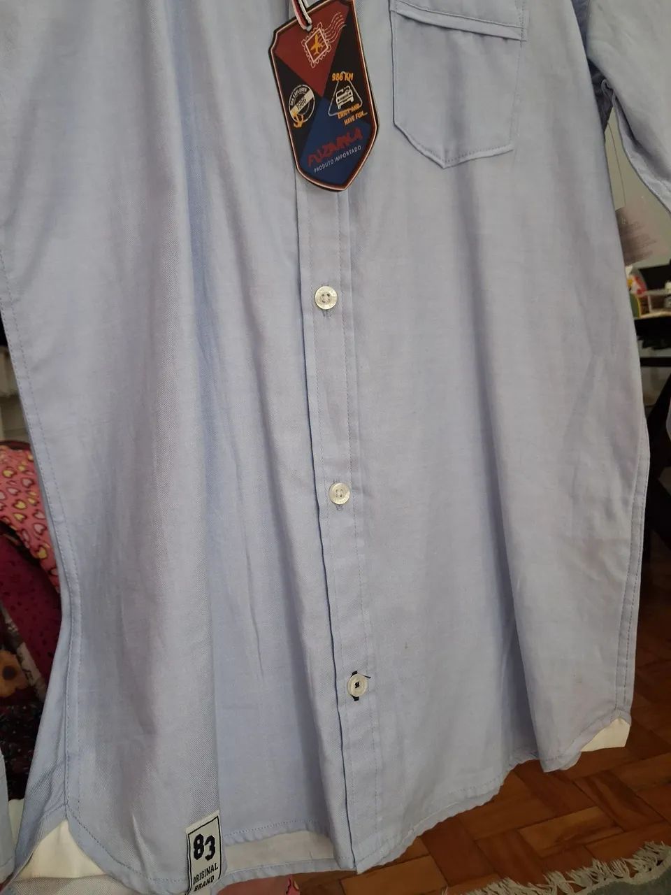 Lindíssima Camisa Infanto Juvenil  - Menino - Tamanho 12 NOVA COM ETIQUETA!!! - Foto 5