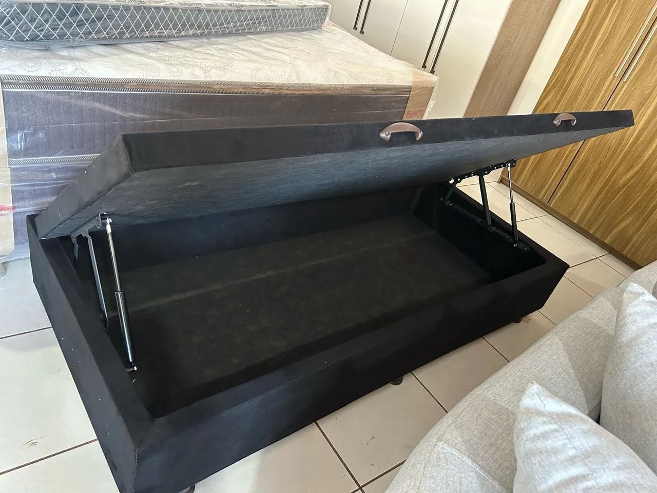 Cama Box baú solteiro nova  - Foto 2