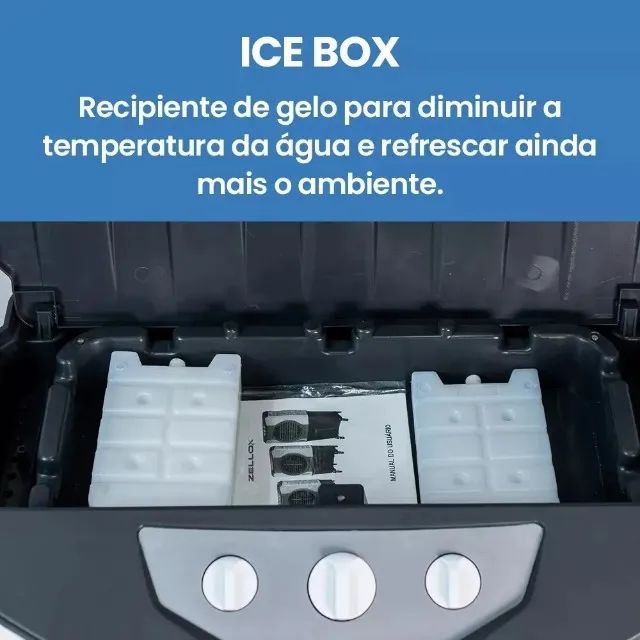 Climatizador De Ar Portátil 45 L Evaporativo Zlx-45 Master - Foto 3