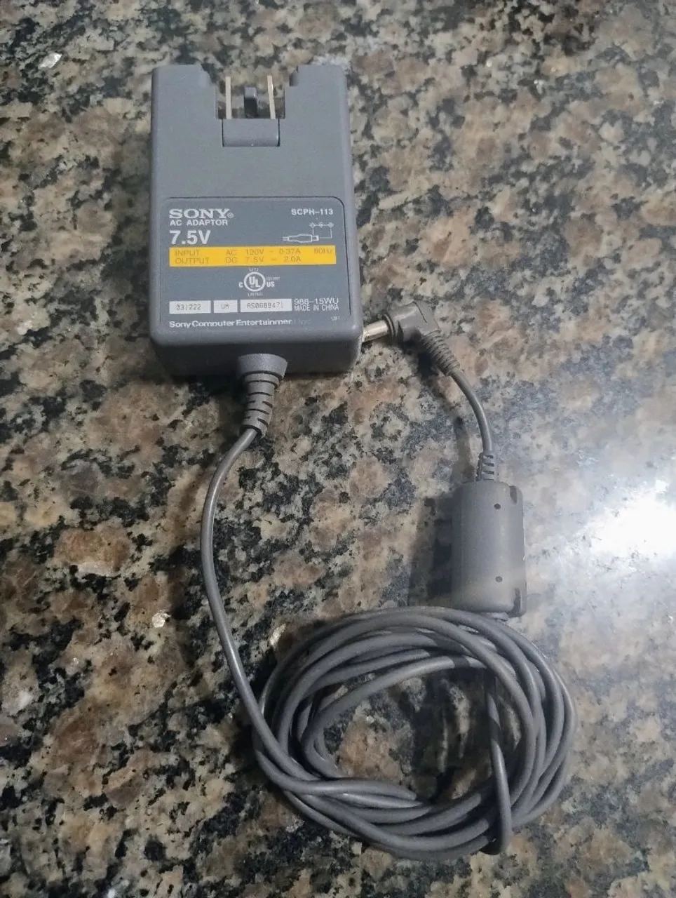 Fonte Carregador Sony SCPH-113 - 7.5V