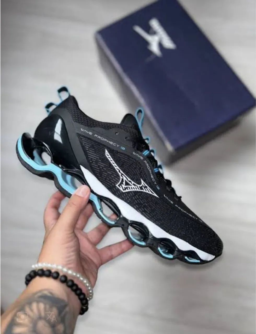 Mizuno Wave Prophecy 13 - Black/Blue - Foto 5