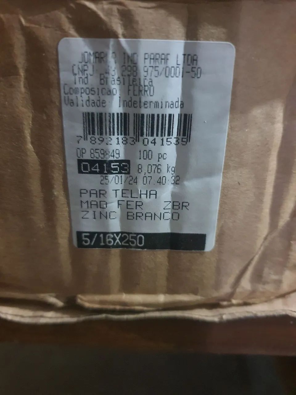 parafusos para telhas