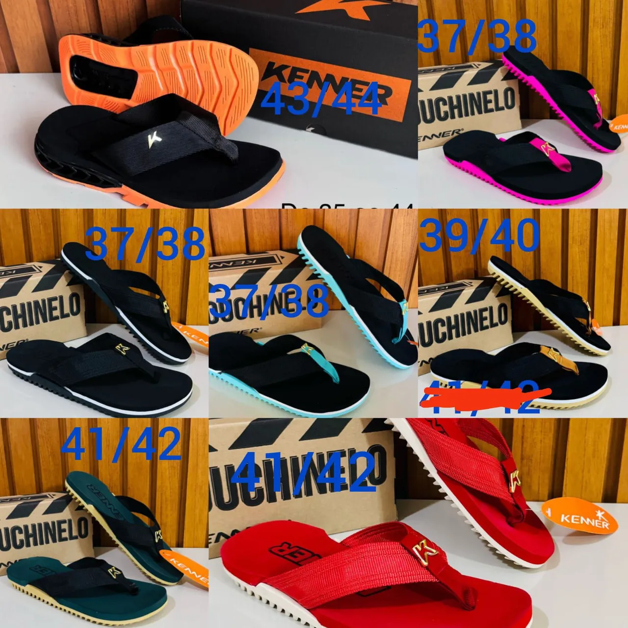 Chinelo Kenner - Vários Tamanhos