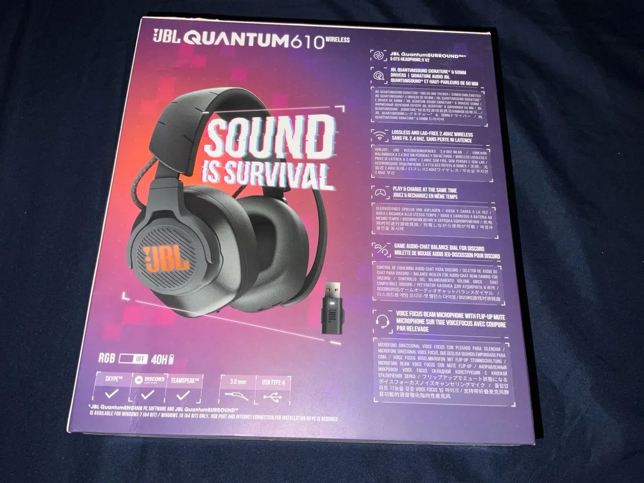 Headset Gamer JBL quantum 610 wireless - Foto 4