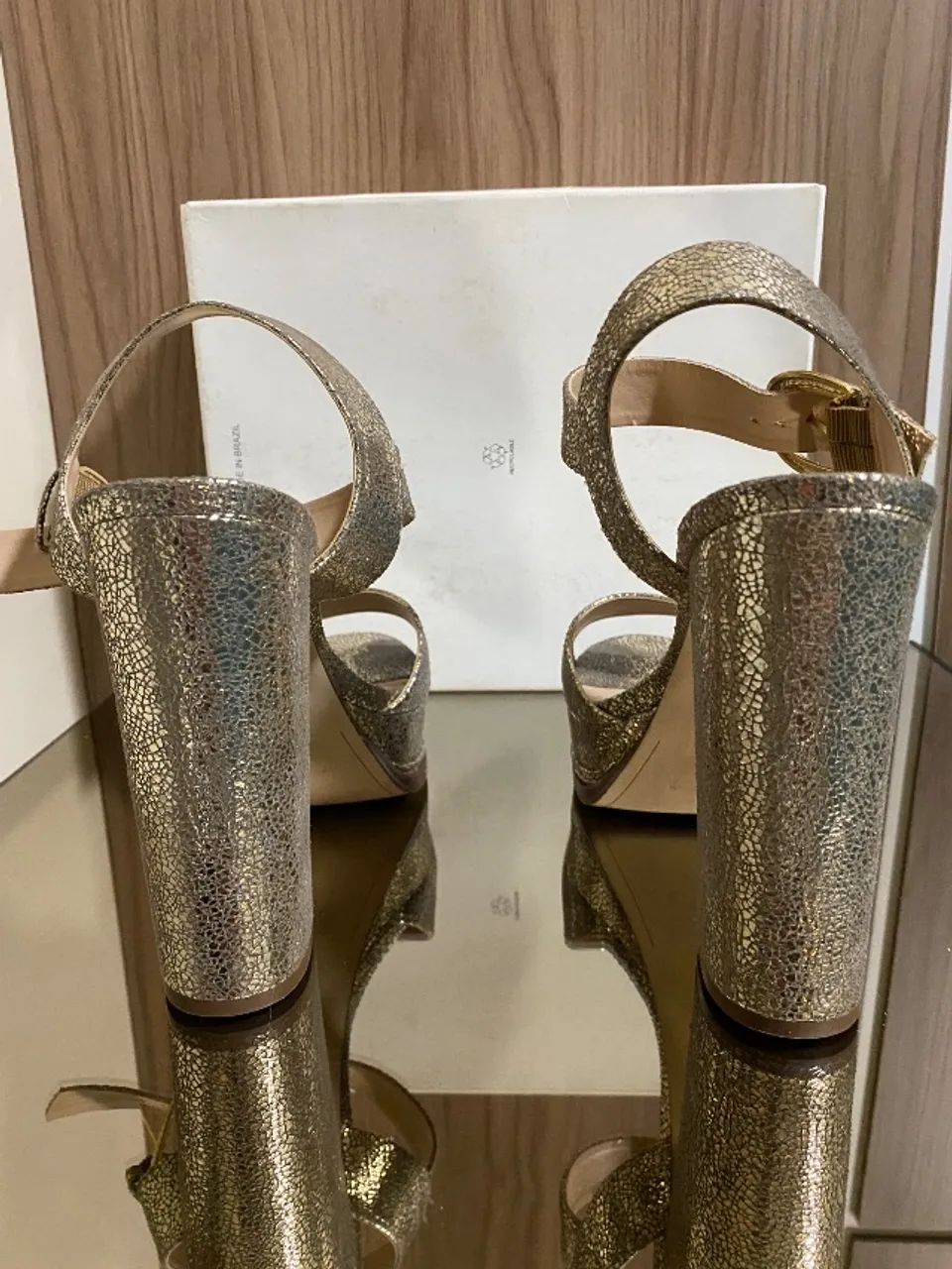 Sandália de salto Arezzo TAM 39 - Foto 3