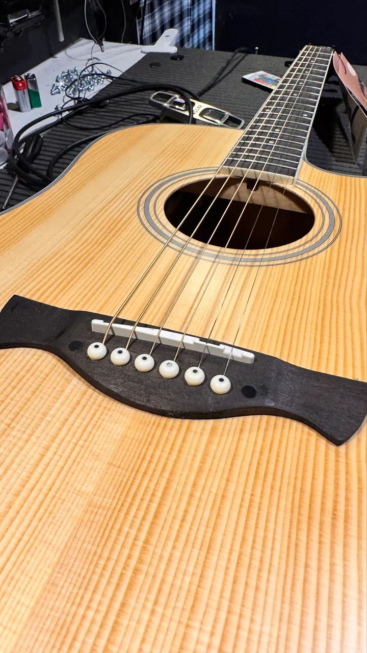 Violão Tampo maciço sólido Tagima Sunset com Bag - Foto 6