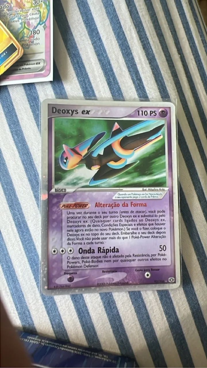 Deoxys ex - Carta Pokémon
