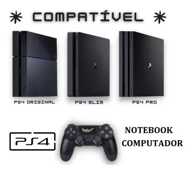 Controle Para PS4 Wireless, com Vibrador Sem Fio - Foto 2