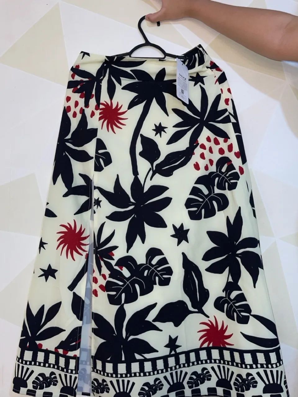 Saia Midi Estampada