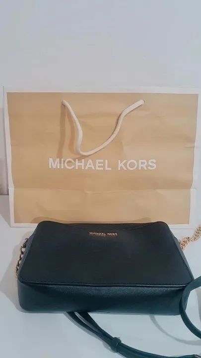 Bolsa Transversal Michael Kors Crossbody Preta Original - Foto 6