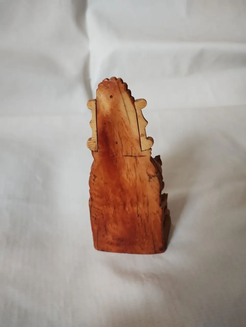 Raridade em marfim Nossa senhora mãe dos homens com menino jesus no colo GOA miniatura. - Foto 6