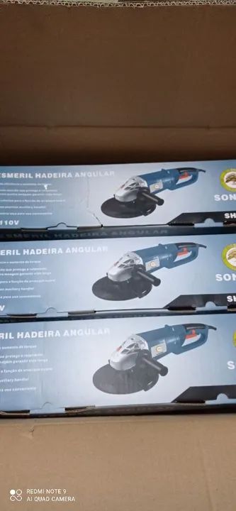 PROMOÇÃO Esmerilhadeira 2.100 W NOVA Lixadeira Policorte 9 Polegadas Lixadera Forte Novo - Foto 5