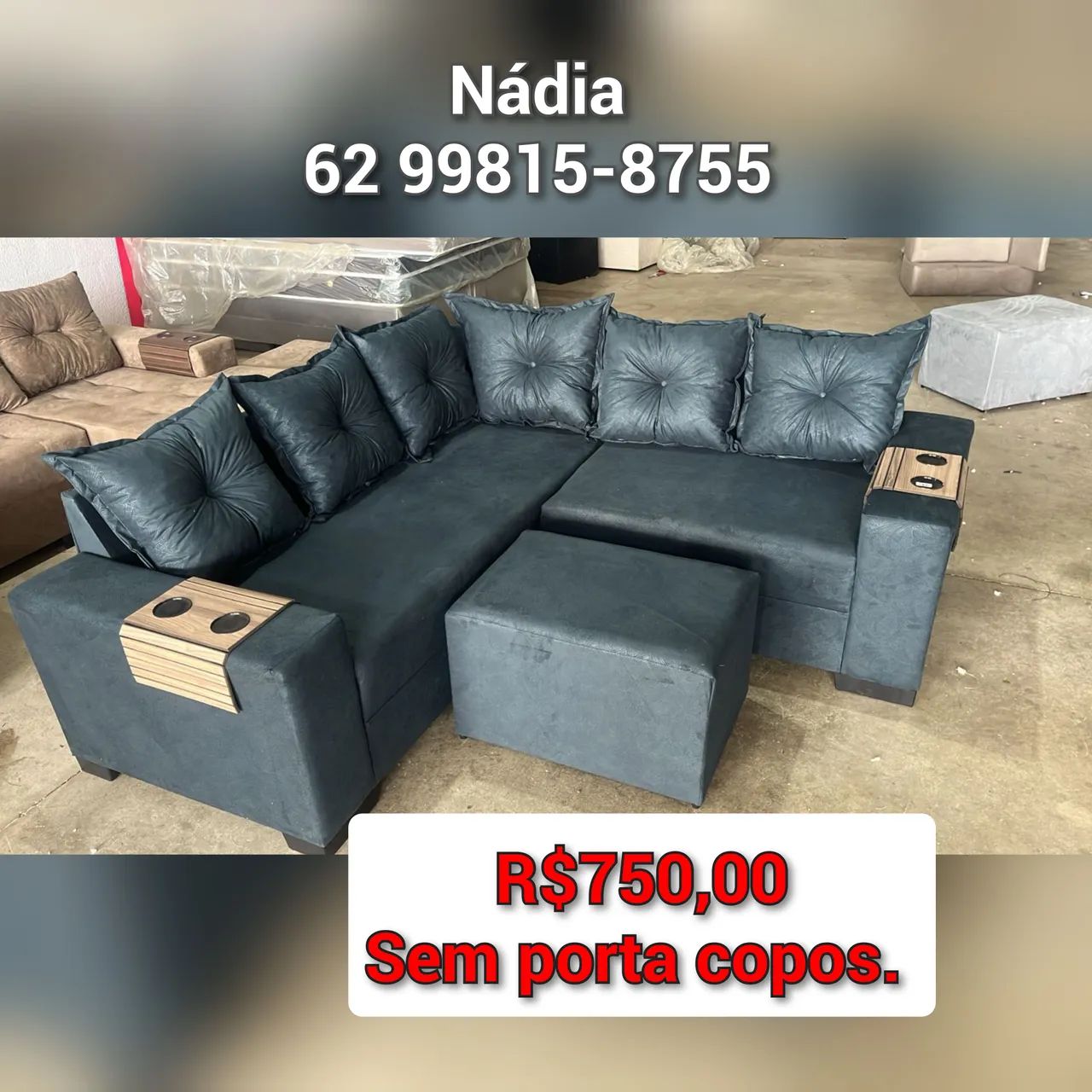 Sofá 5 lugares 