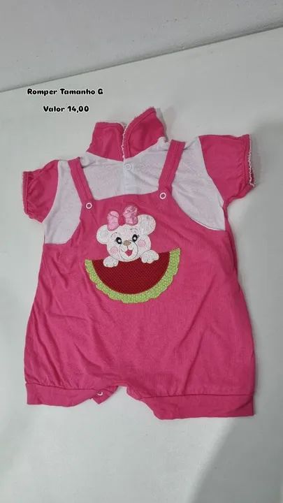 Lotinho 4 Rompers Tamanho G - Foto 4