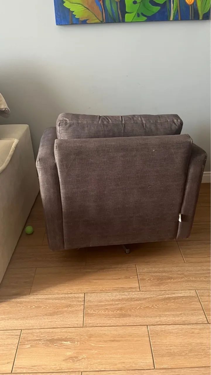 Poltrona Giratória Confortável 80x80x80cm - Foto 3